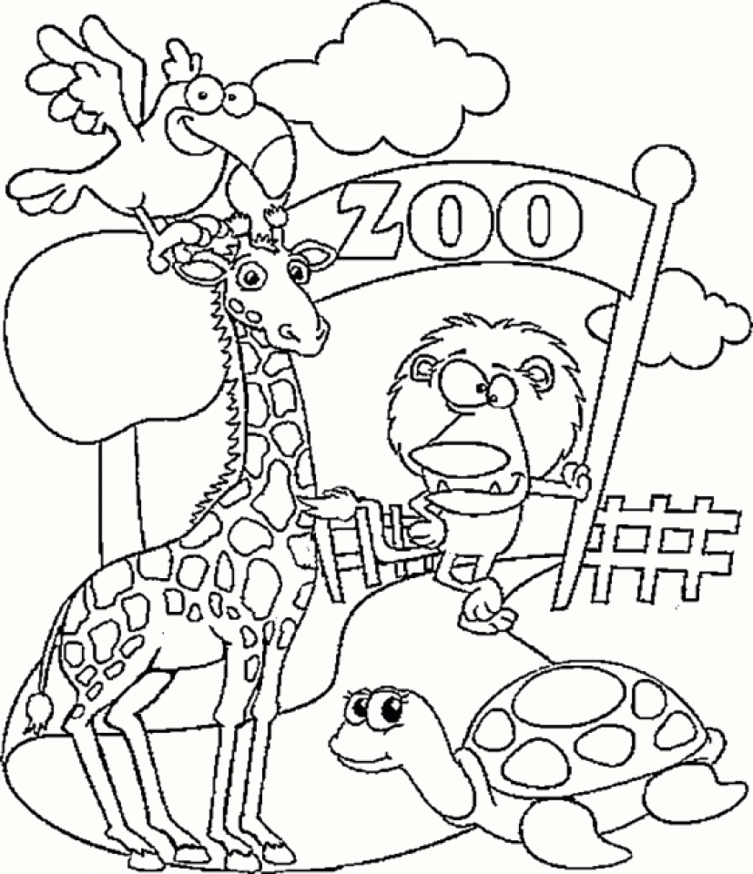 Free Printable Coloring Pages Zoo Animals