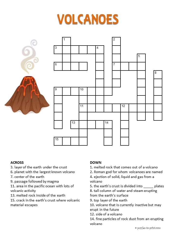 Free Printable Crossword Puzzles For Kids