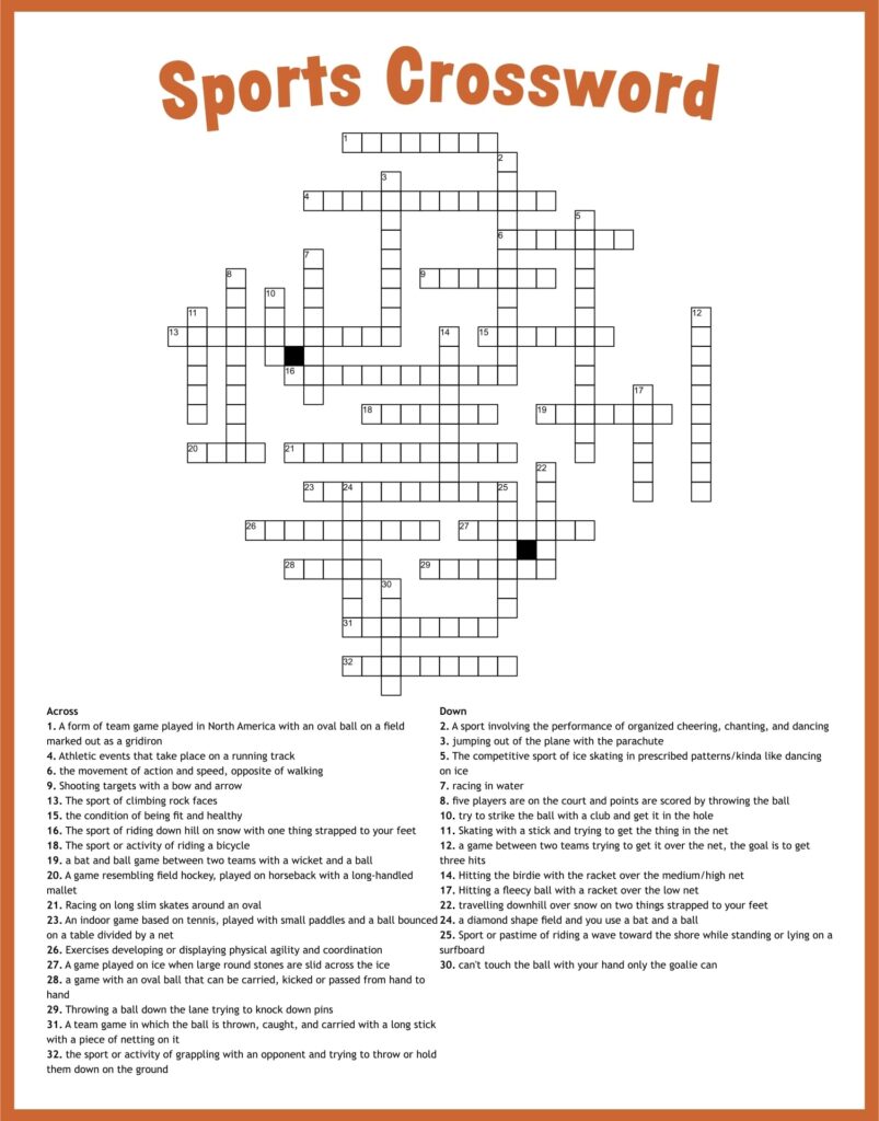 Free Printable Crossword Puzzles Net Printable JD