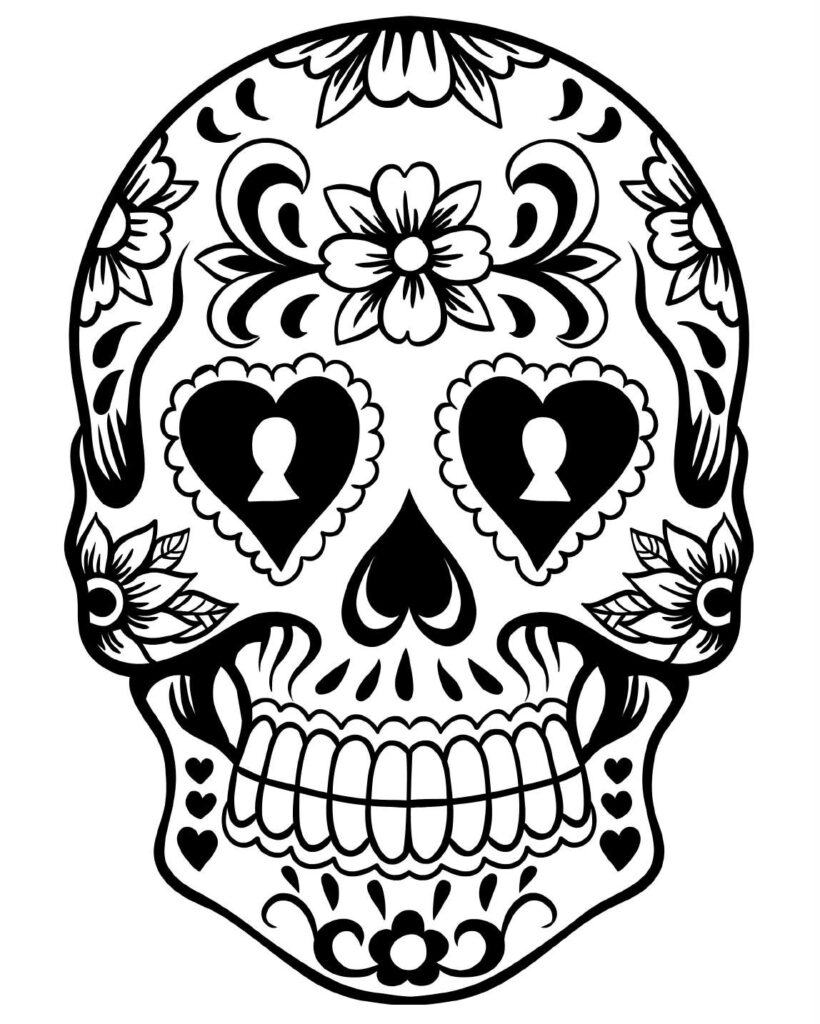 Free Printable Day Of The Dead Coloring Pages Best Coloring Pages For 