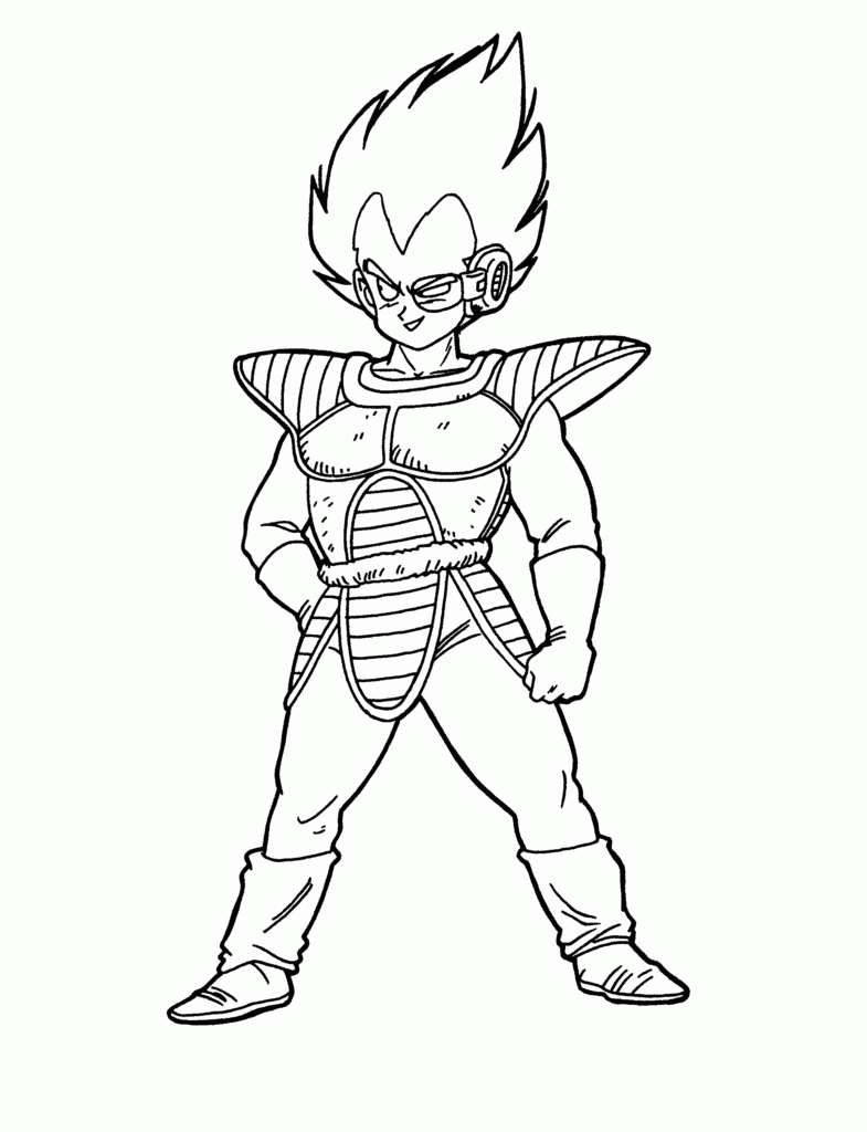 Free Printable Dragon Ball Z Coloring Pages For Kids