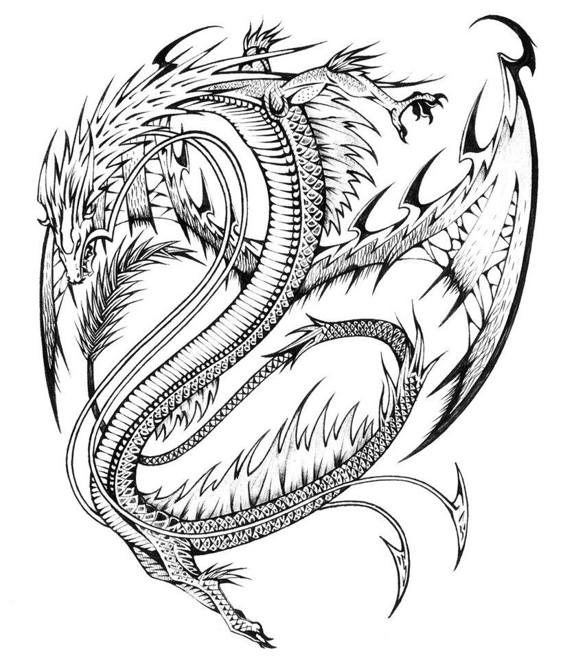 Free Printable Dragon Coloring Pages For Kids