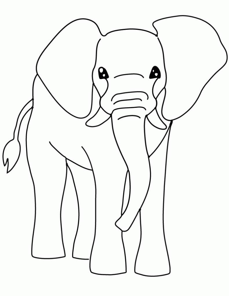 Free Printable Elephant Coloring Pages For Kids