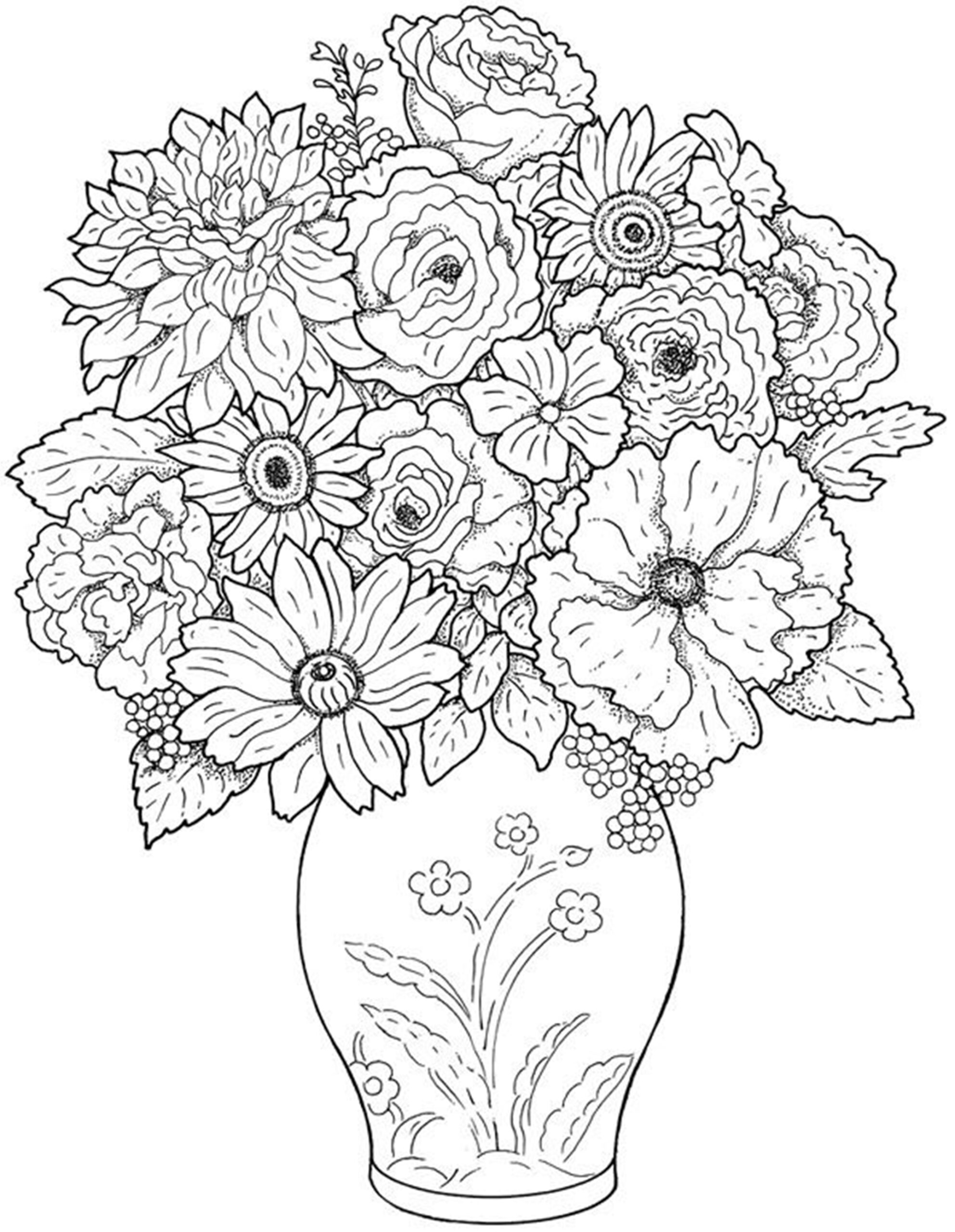 Free Printable Flower Coloring Pages For Kids Best Coloring Pages For