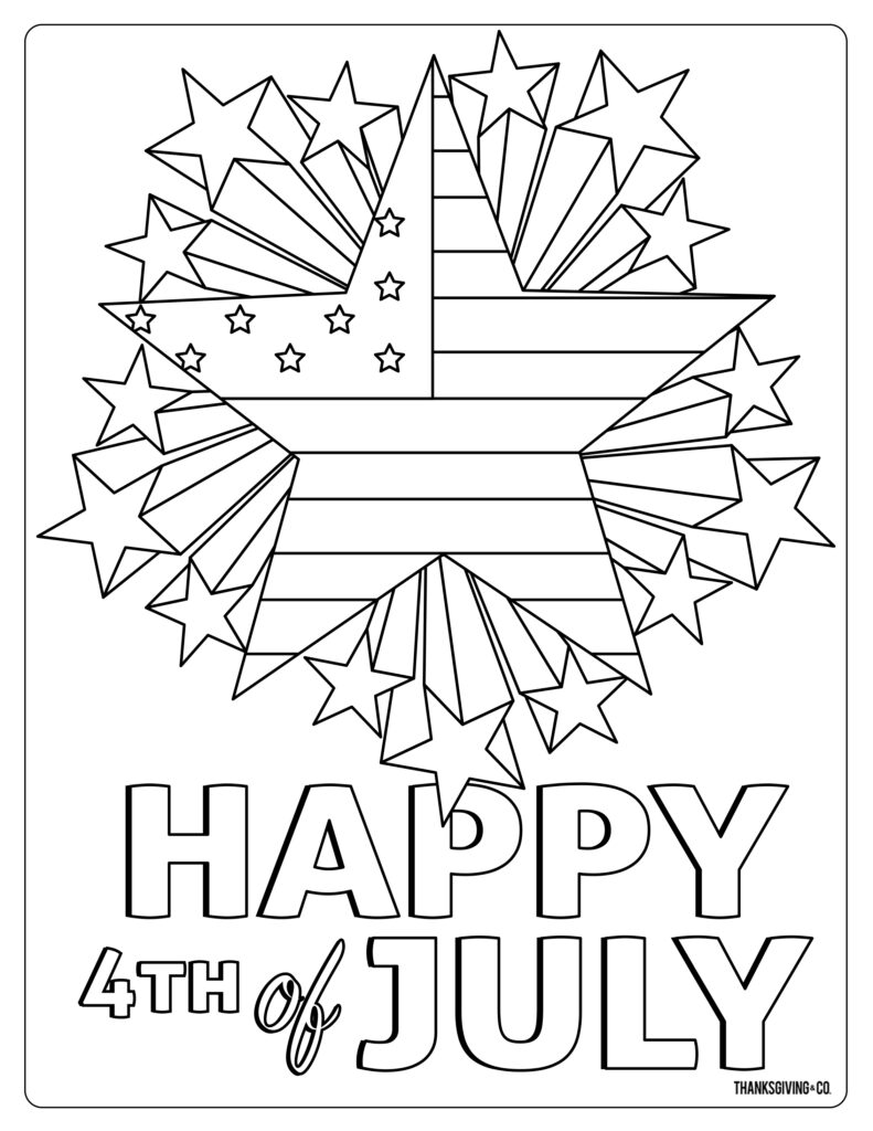 Free Printable Fourth Of July Coloring Pages