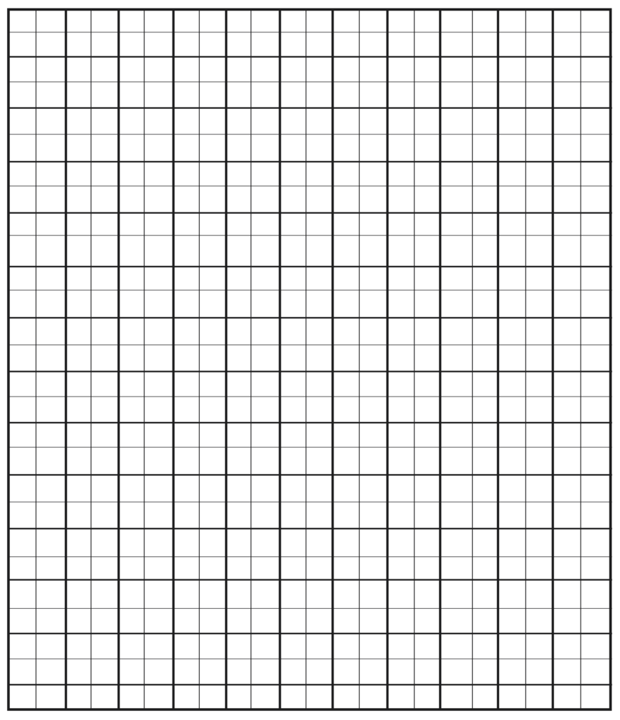 Free Printable Half Inch Graph Paper