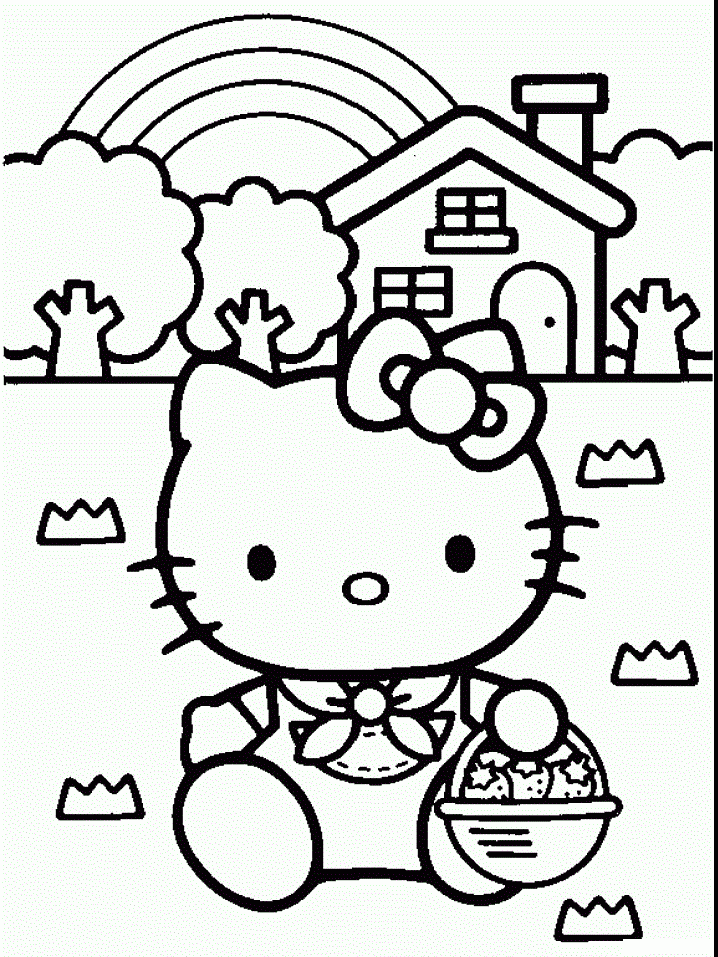 Free Printable Hello Kitty Coloring Pages For Kids