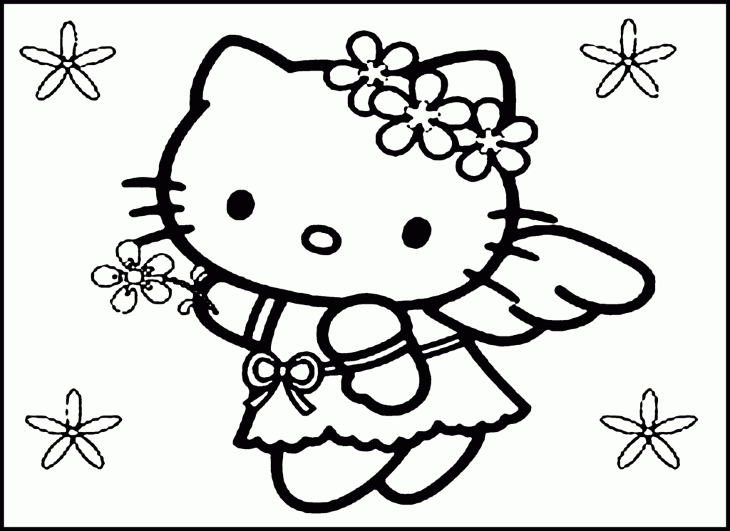 Free Printable Hello Kitty Coloring Pages For Kids