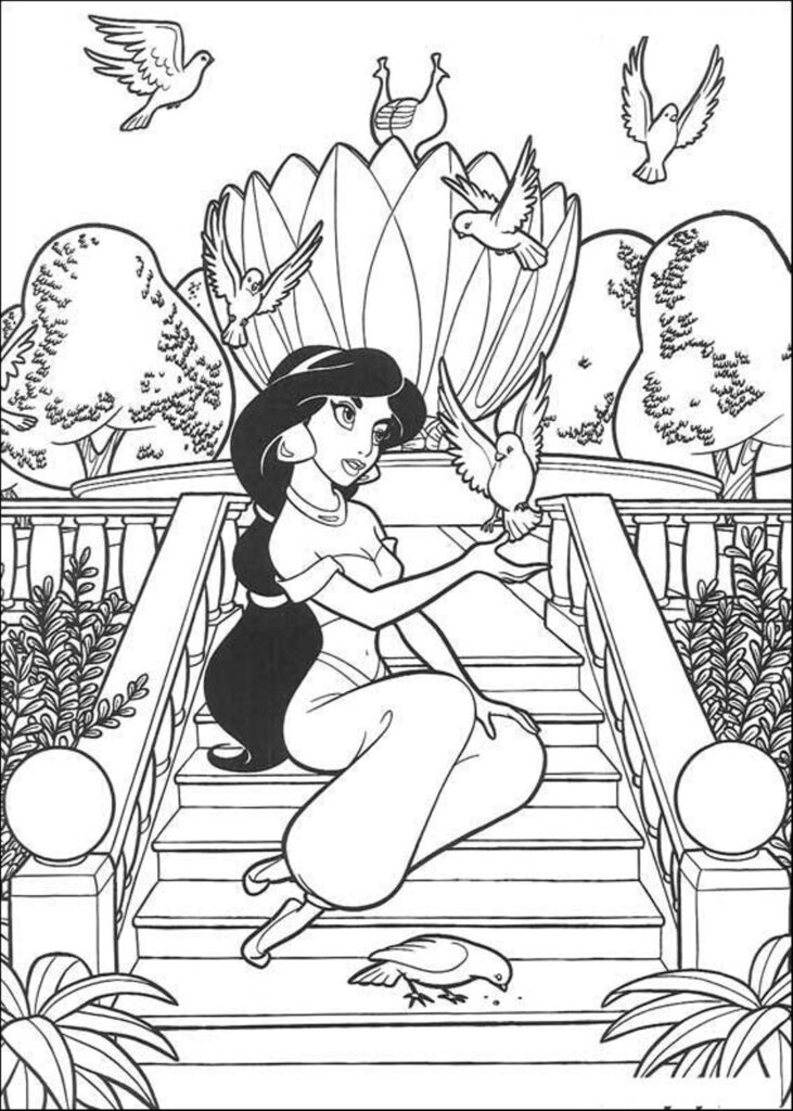 Free Printable Jasmine Coloring Pages For Kids Best Coloring Pages