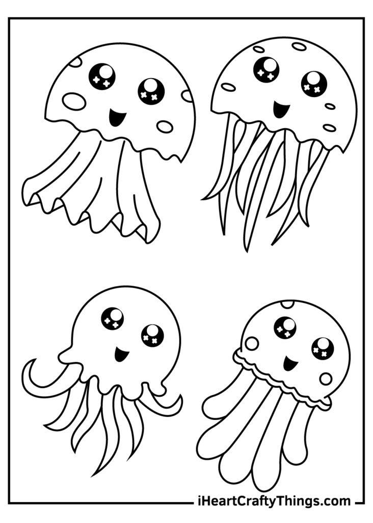 Free Printable Jellyfish Template