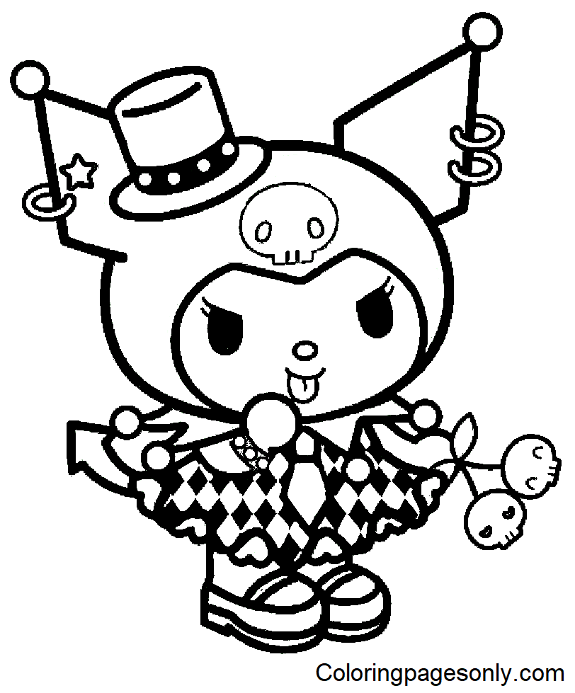 Free Printable Kuromi Coloring Page Free Printable Coloring Pages