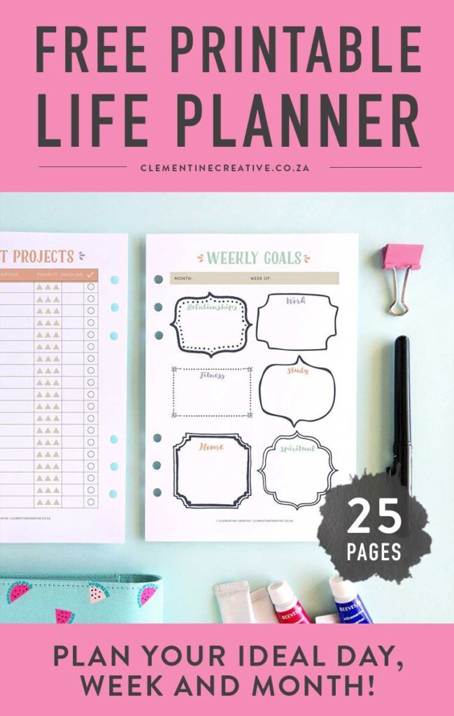 Free Printable Life Planner