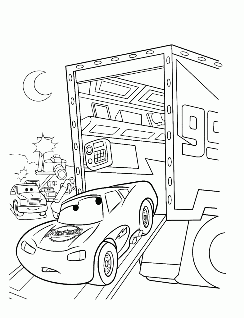 Free Printable Lightning McQueen Coloring Pages For Kids Best