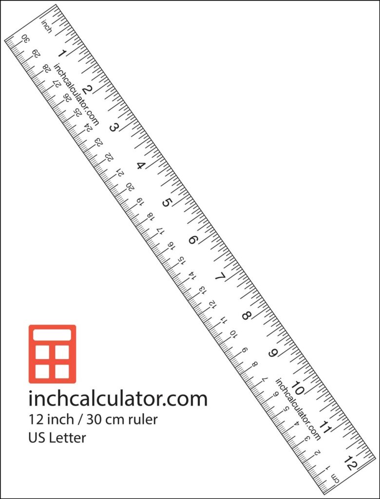 Free Printable Metric Ruler Actual Size