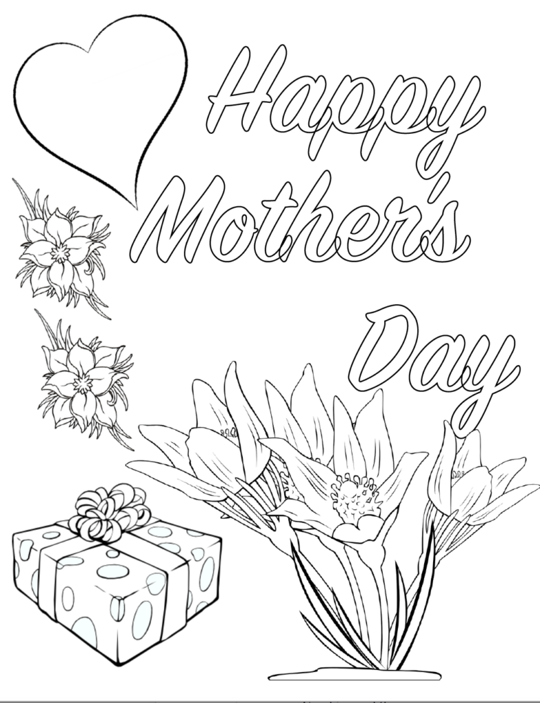 Free Printable Mother s Day Coloring Pages 4 Designs