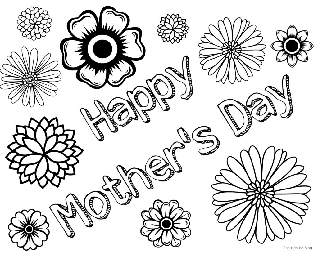 Free Printable Mothers Day Coloring Pages
