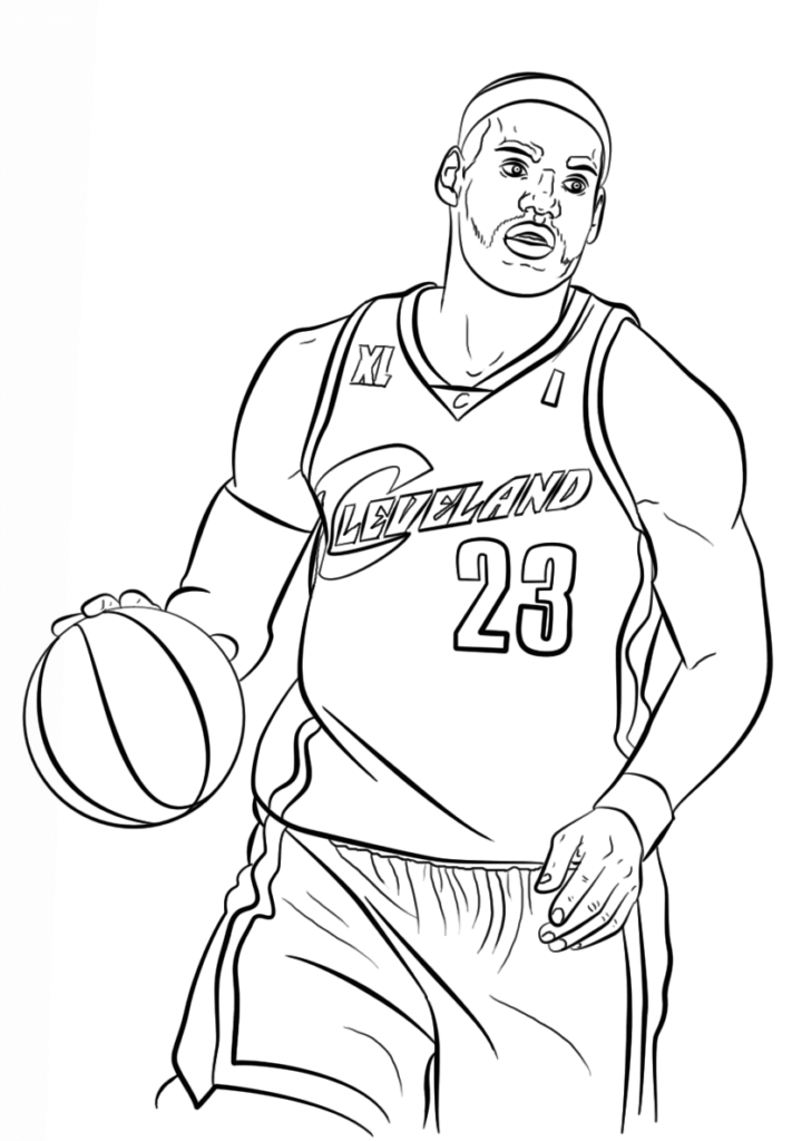 Free Printable NBA National Basketball Association Coloring Pages