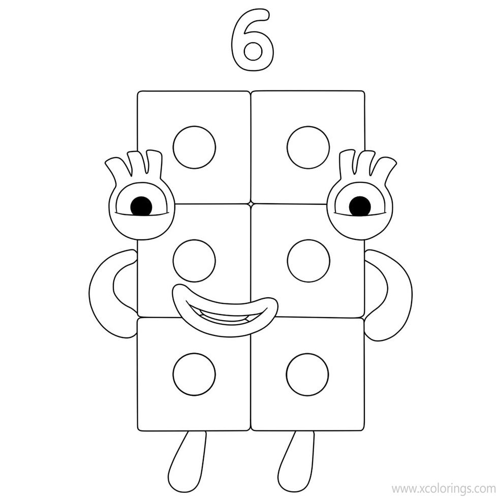 Free Printable Numberblocks Coloring Pages