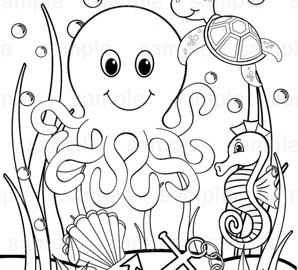 Free Printable Ocean Coloring Pages