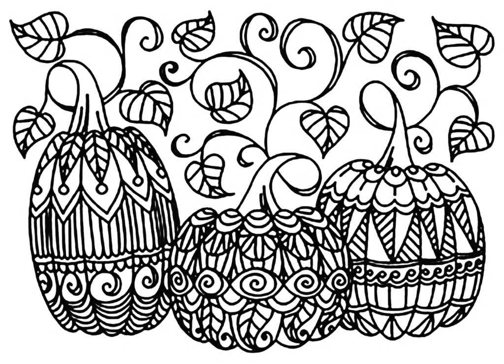 Free Printable Pumpkin Coloring Pages For Kids