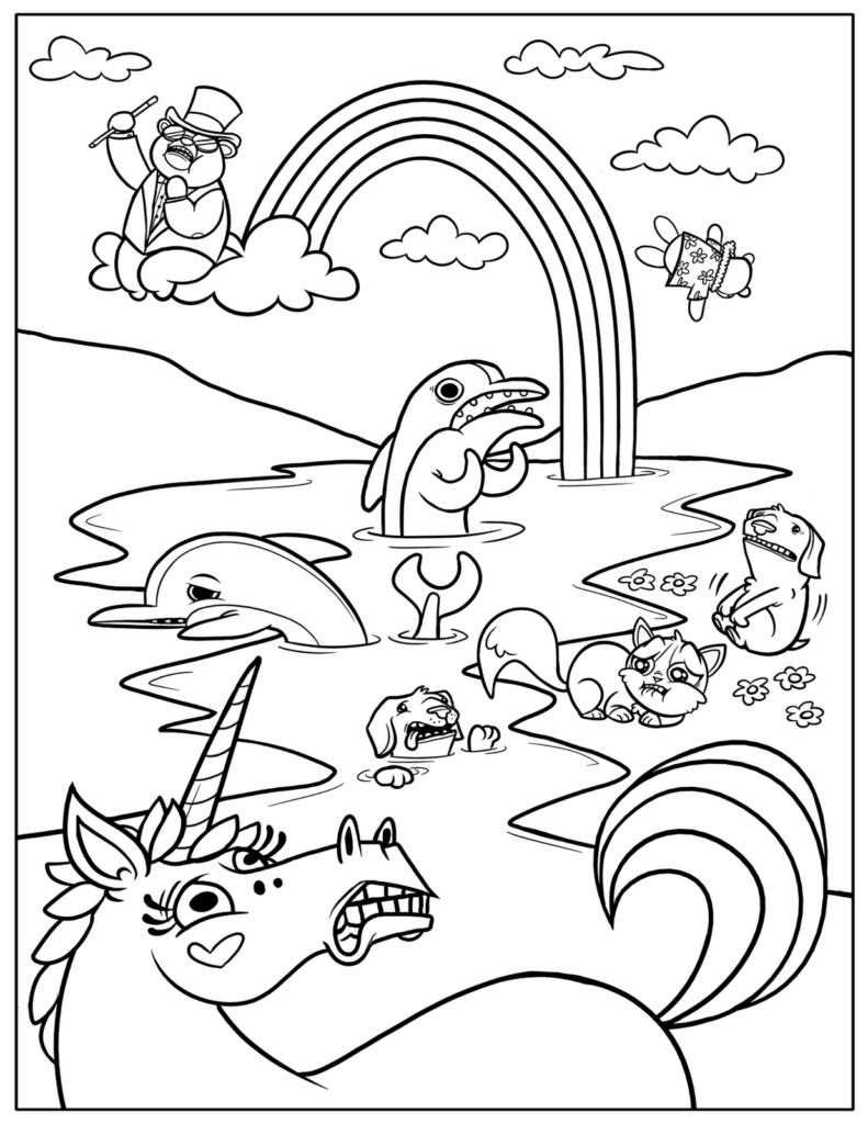 Free Printable Rainbow Coloring Pages For Kids