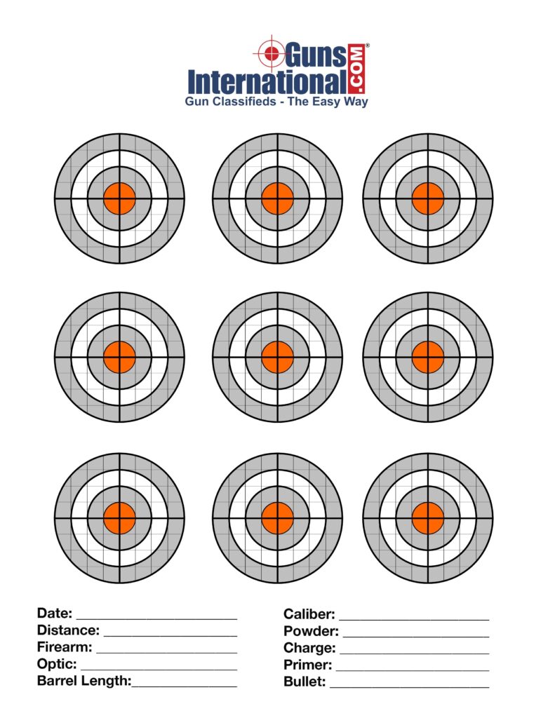 Free Printable Range Targets