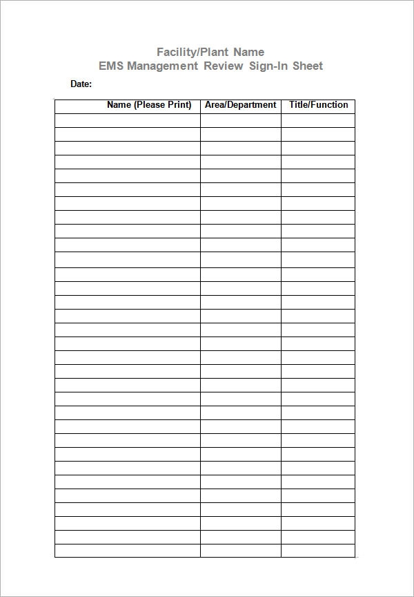 Free Printable Sign In Sheets Templates Edit Pdfs Create Forms 