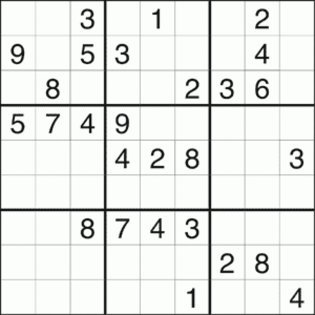 Free Printable Sudoku Puzzles Ca Sudoku Puzzles Printable