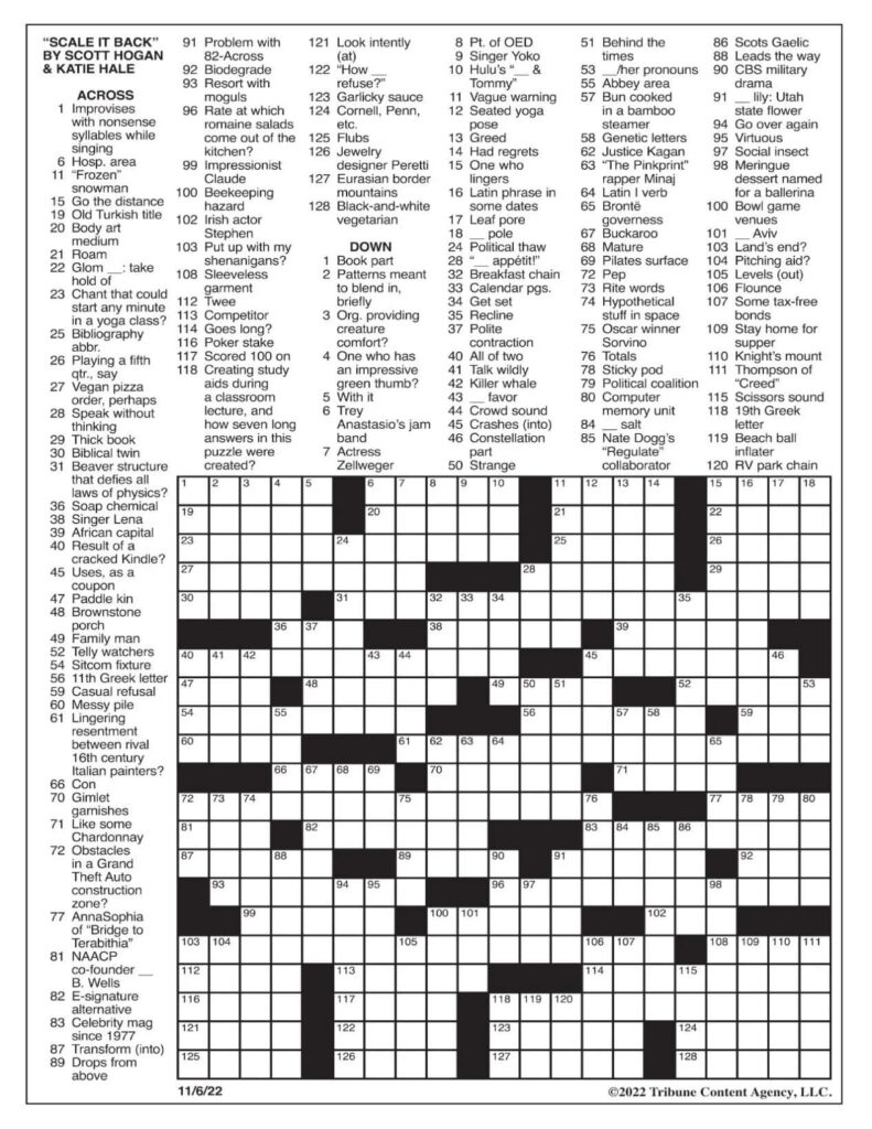 Free Printable Sunday Crossword Puzzles Printable JD