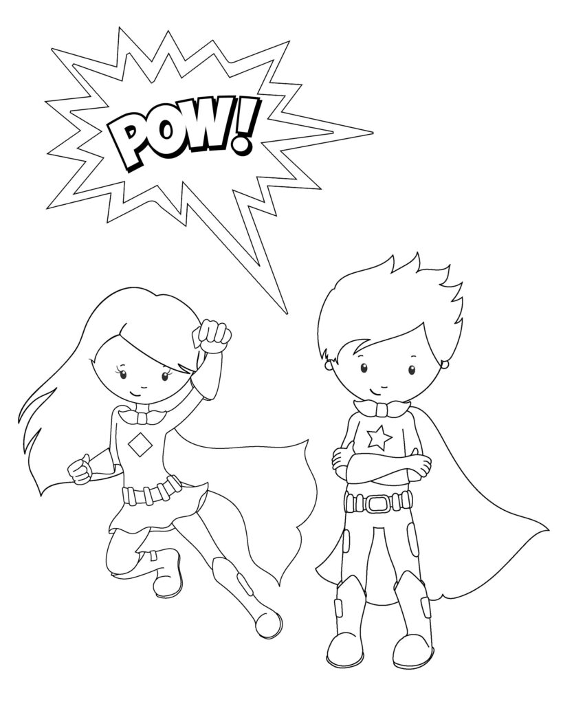 Free Printable Superhero Coloring Sheets For Kids Crazy Little Projects