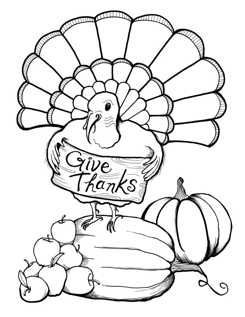 Free Printable Thanksgiving Coloring Pages For Kids