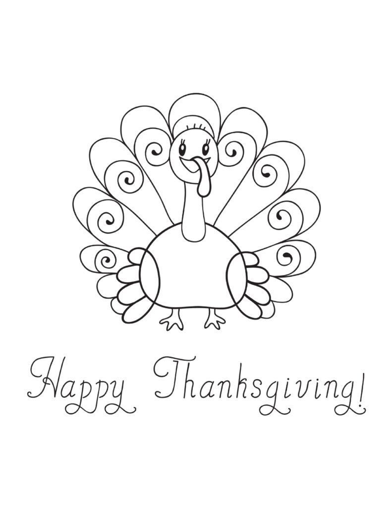 Free Printable Thanksgiving Coloring Pages For Kids
