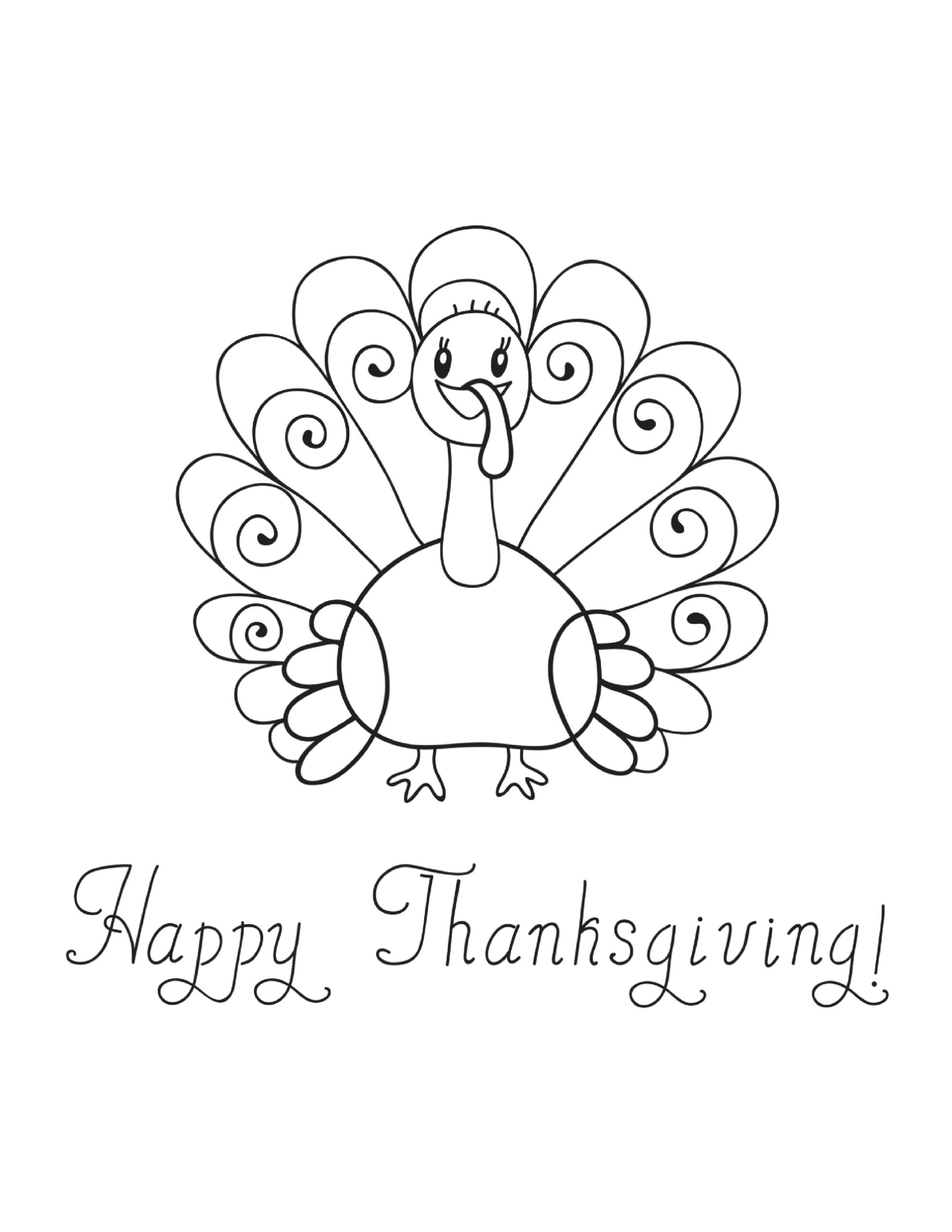 Free Printable Thanksgiving Coloring Pages For Kids