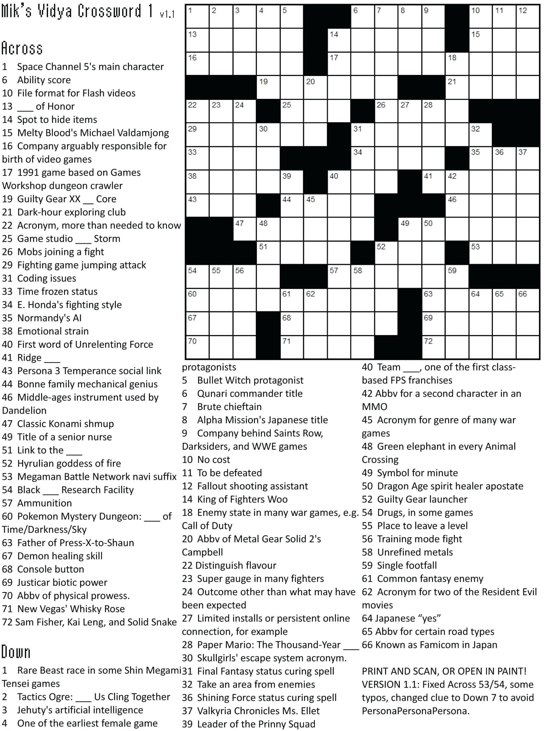 Free Printable Themed Crossword Puzzles Myheartbeats club Free