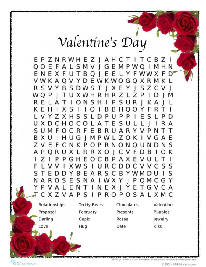 Free Printable Valentine Crossword Puzzles Printable