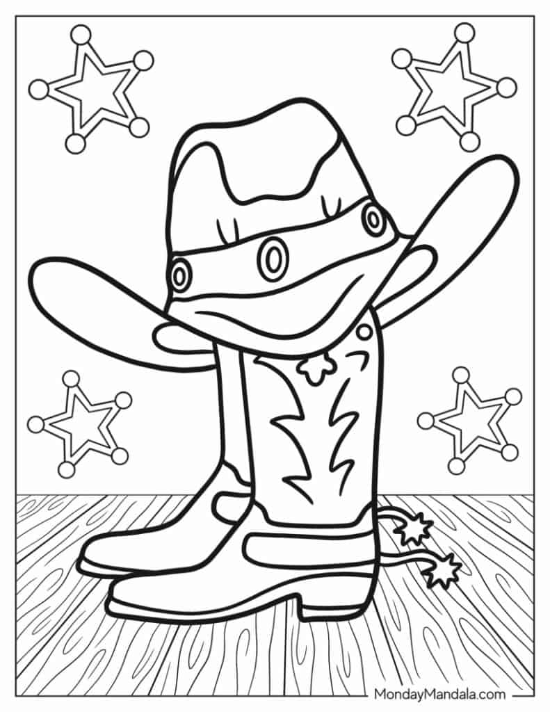 Free Printable Western Coloring Pages