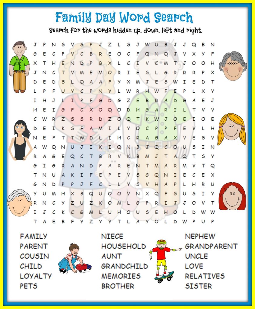 Free Printable Word Search Puzzles For Kids