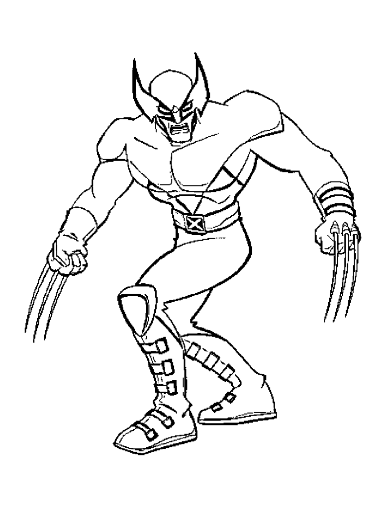 Free Printable X Men Coloring Pages For Kids