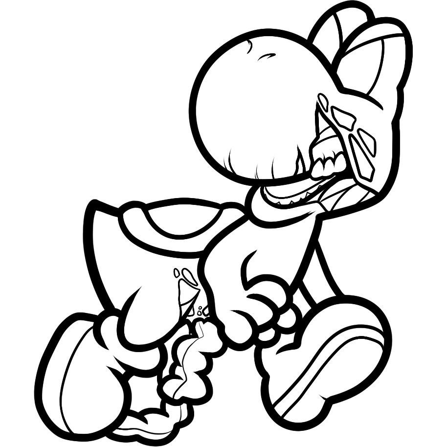 Free Printable Yoshi Coloring Pages For Kids
