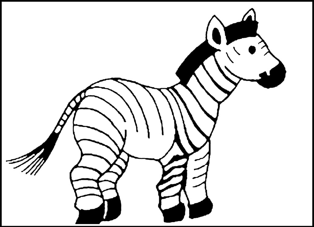 Free Printable Zebra Coloring Pages For Kids Animal Place