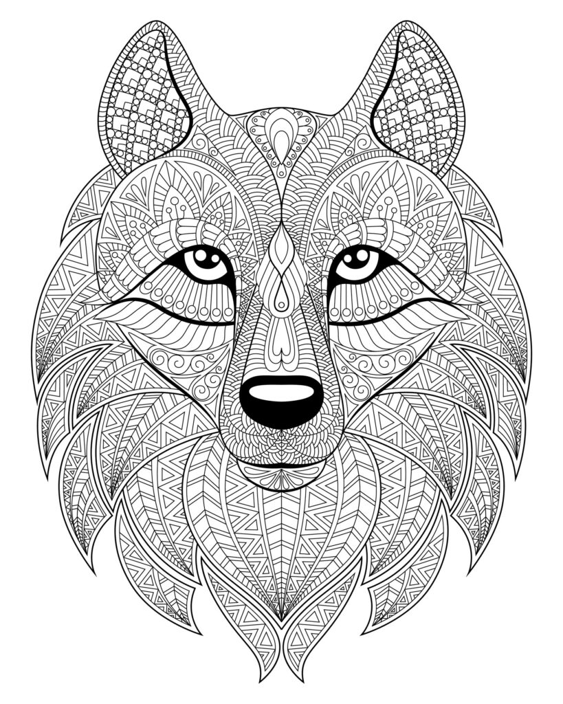Free Wolf Coloring Pages