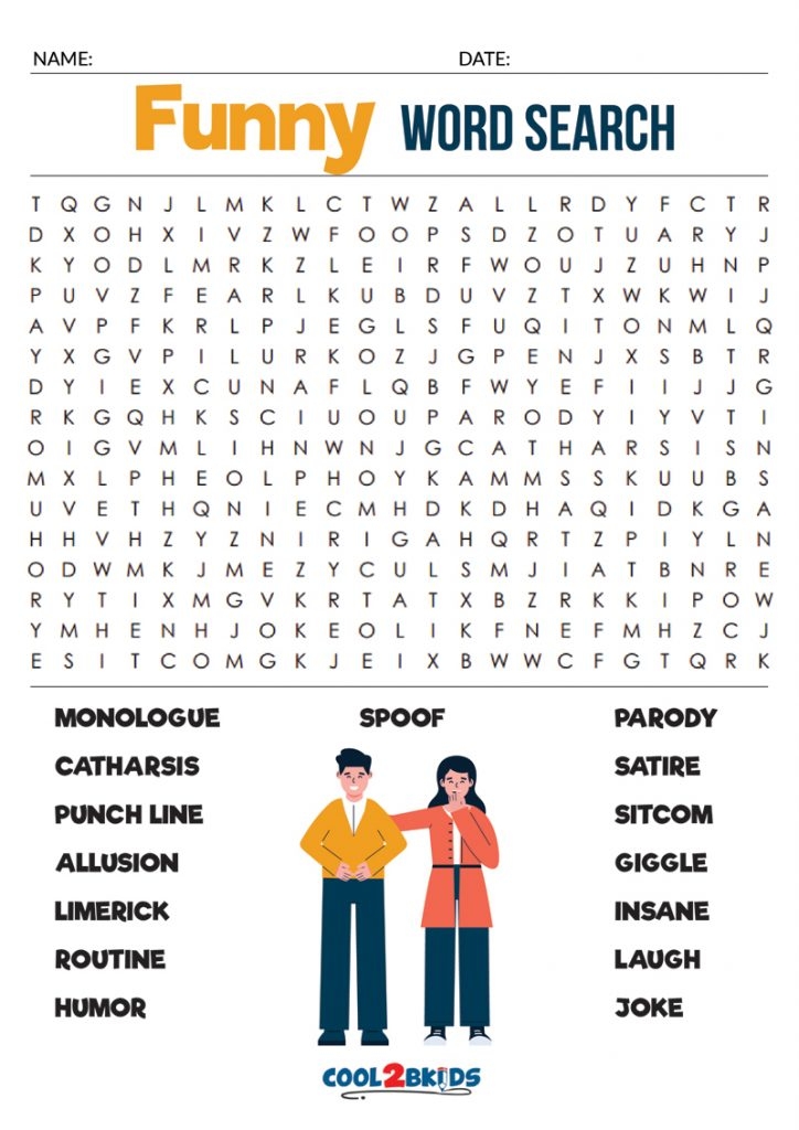 Fun Printable Word Search For Adults