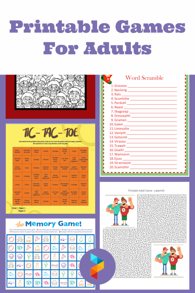 Games For Adults 10 Free PDF Printables Printablee