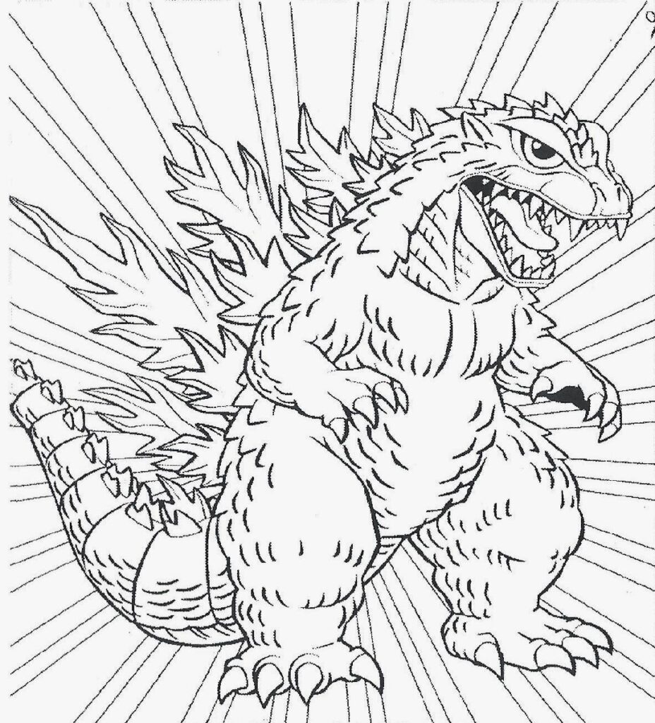 Godzilla Printable Coloring Pages