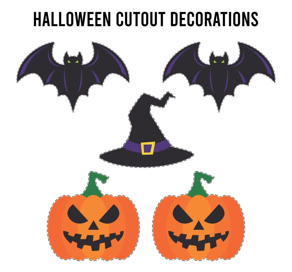 Halloween Cutouts 15 Free PDF Printables Printablee