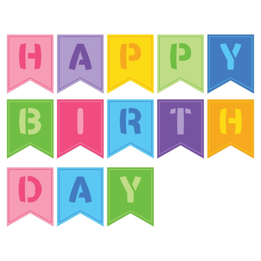 Happy Birthday Banner 10 Free PDF Printables Printablee