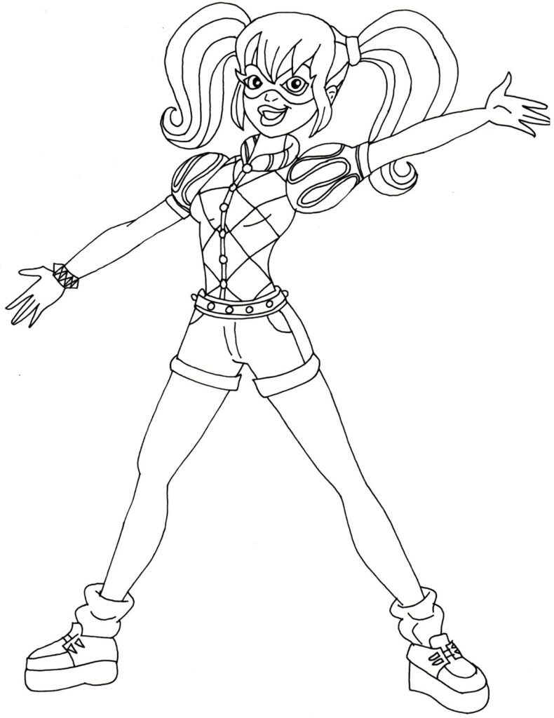 Harley Quinn Coloring Pages Best Coloring Pages For Kids
