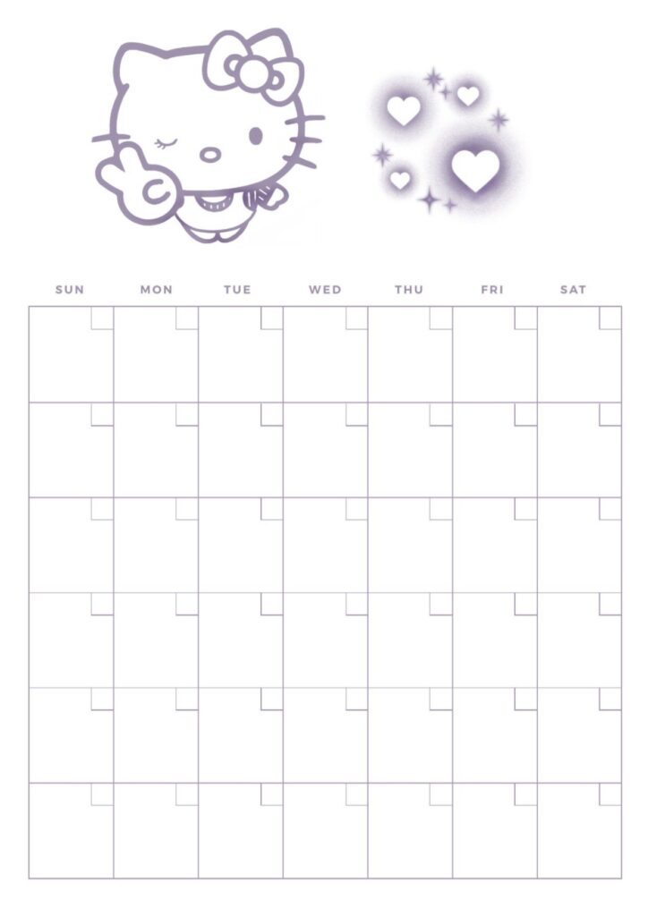 Hello Kitty Calendar Artofit