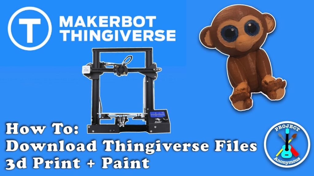 How To Download And 3D Print Files From Thingiverse and Paint Them 