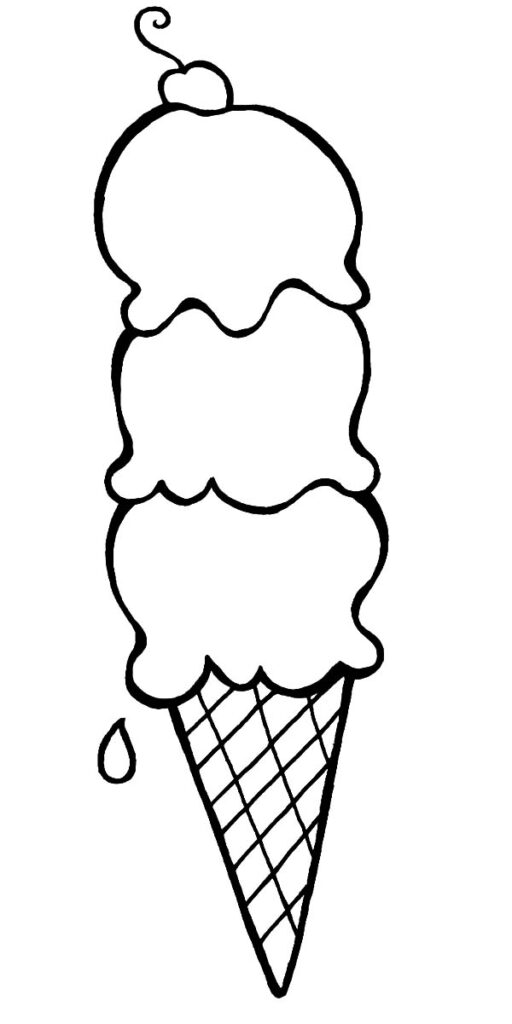 Ice Cream Cone Coloring Page At GetColorings Free Printable